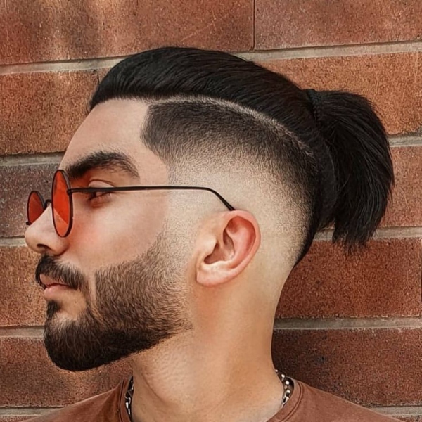 Man Bun با Fade (دماسبی همراه فید)